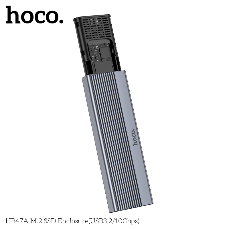 Vỏ ổ cứng SSD HOCO HB47A M.2 SSD (USB3.2/10Gbps) chính hãng