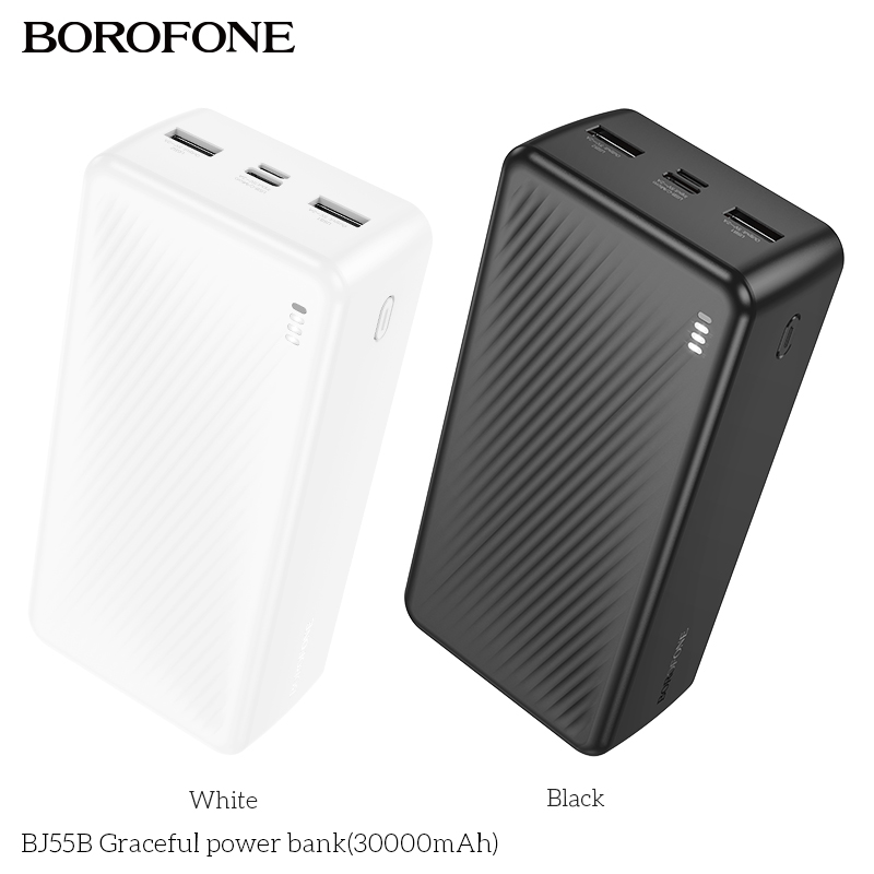 Pin sạc dự phòng Borofone BJ55B 30.000mAh chính hãng [BH: 1 NĂM]