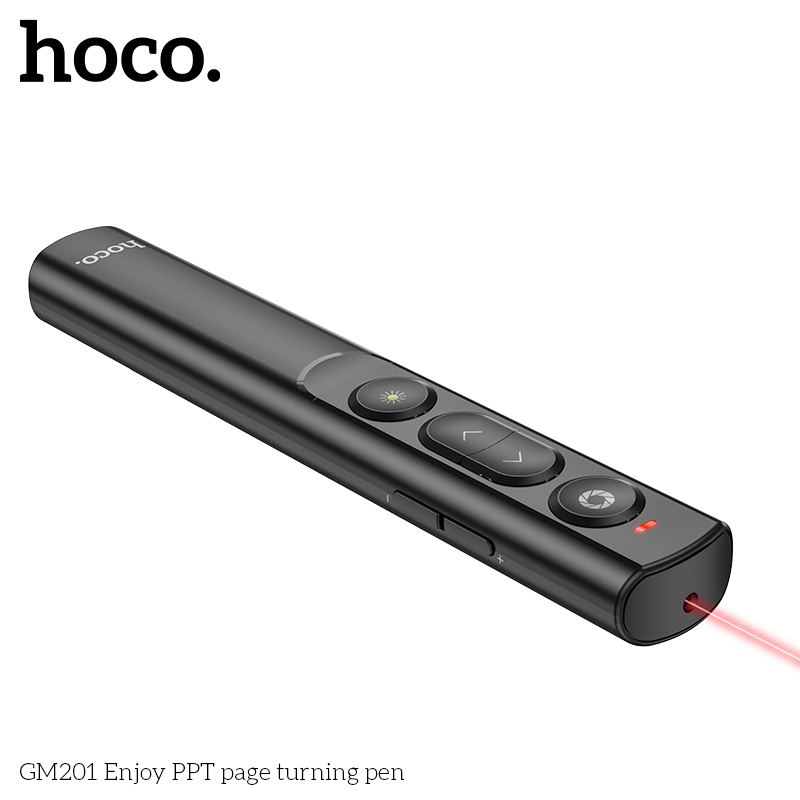 Bút điều khiển từ xa không dây Bluetooth lật trang PPT Hoco GM201 chính hãng [BH 1 năm]