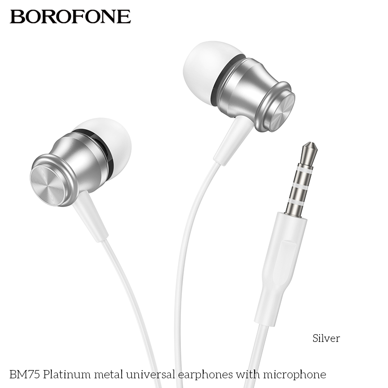 Tai nghe có dây 3.5 Borofone BM75 chính hãng [BH 1 NĂM]