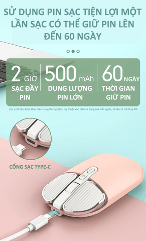 Chuột không dây FMOUSE FM-203, 2400 DPI sạc pin, nhiều màu [BH: 6 THÁNG]