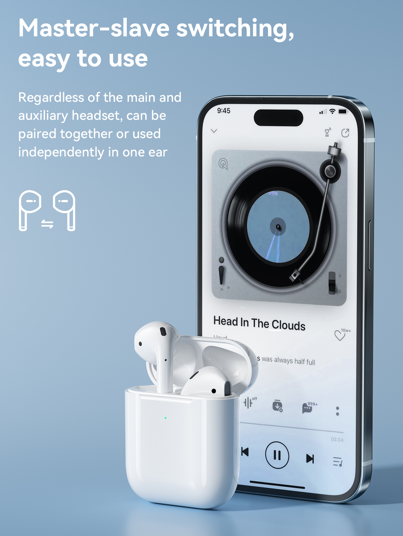 Tai nghe Bluetooth HOCO ES39 Max kiểu dáng airpods chính hãng nghe siêu hay [BH: 1 năm]