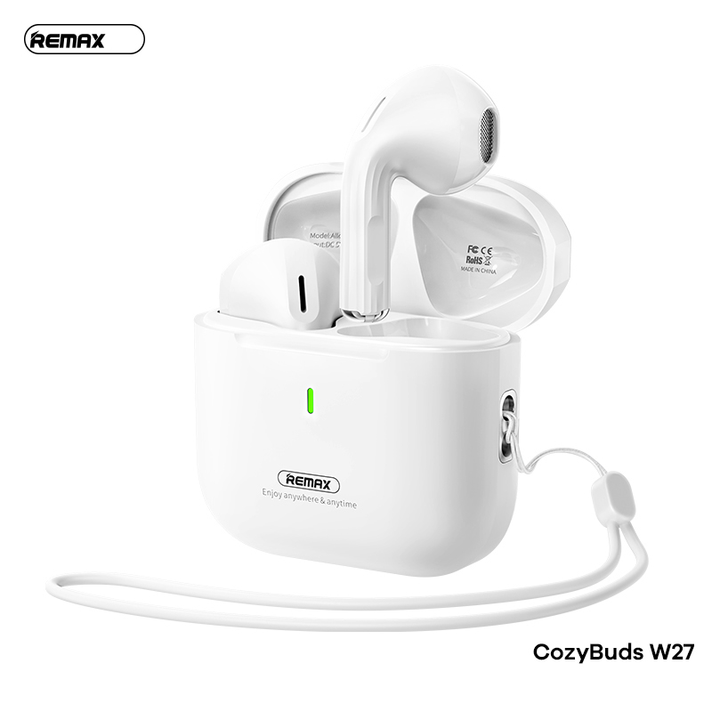 Tai nghe Bluetooth Remax Cozybuds W27 True Wireless V5.4 kiểu dáng airpods chính hãng [BH 1 năm]