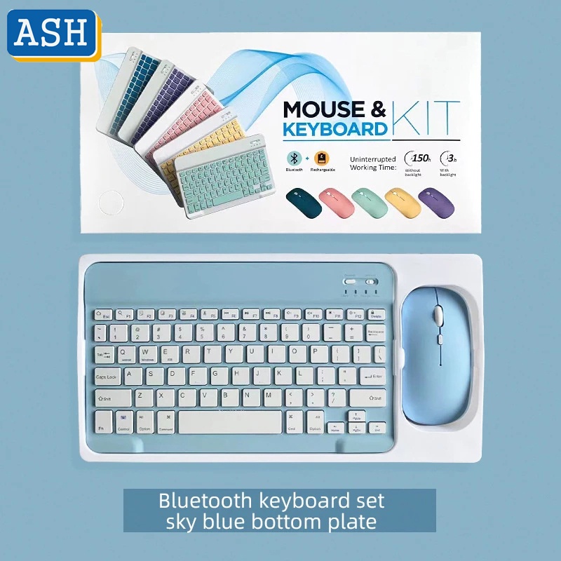 Combo bàn phím chuột bluetooth KIT 10inch di động không dây cho điện thoại, máy tính bảng [BH 6 tháng] / pktn sale