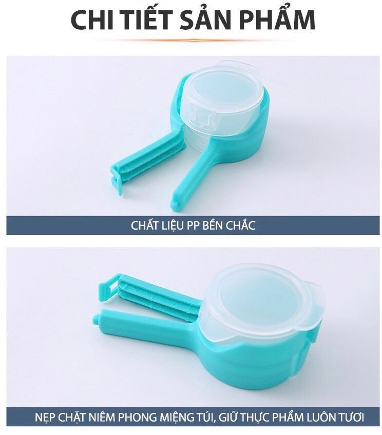 Hộp 4 nắp kẹp thực phẩm tiện lợi [BH: None] / pktn sale