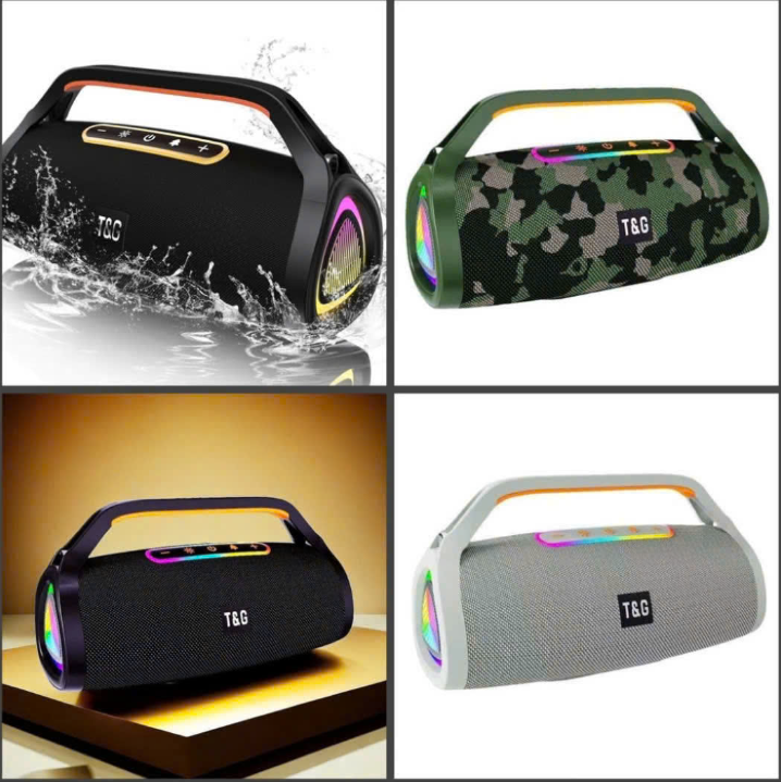 Loa bluetooth T&G TG-417 mẫu loa tròn CAO CẤP có quai cầm tay kèm đèn led cực đẹp [BH 6 tháng]