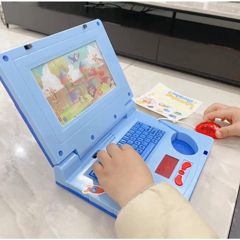 Đồ chơi Laptop mô phỏng cho bé, có nhạc kèm hình chạy trên màn hình [BH: NONE]