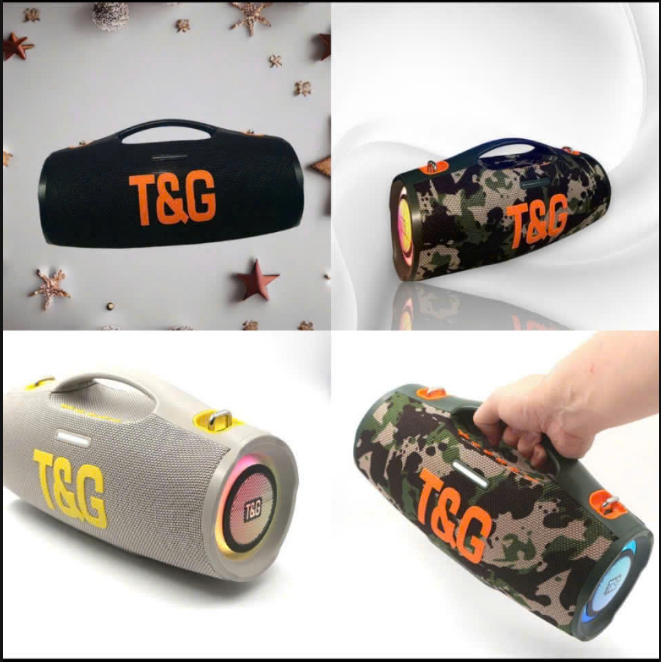 Loa bluetooth T&G TG-427 mẫu loa tròn CAO CẤP có quai cầm tay kèm đèn led cực đẹp [BH 6 tháng]