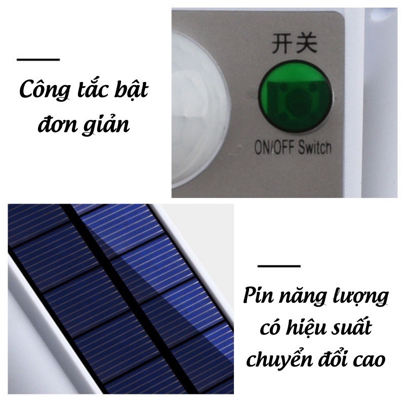 Đèn cảm biến năng lượng mặt trời 2178T , 77SMD LED NGỤY TRANG camera loại xịn [BH: 1 TUẦN]