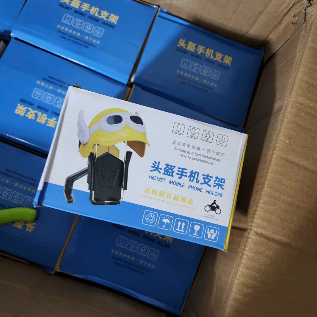 Giá đỡ kẹp điện thoại xe máy N2 blue music (NÓN CÁNH) gắn chân kính- Mẫu kẹp 4 góc [BH: NONE]