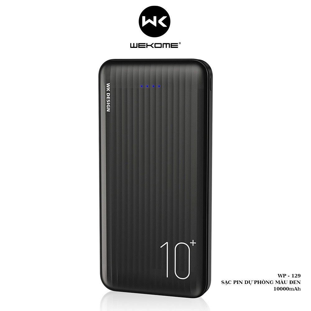 Pin sạc dự phòng Wekome WP-129 10.000mAh chính hãng [BH 1 năm]