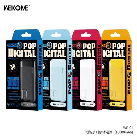 Pin sạc dự phòng 3A Wekome WP-01, dung lượng 10.000mAh chính hãng [BH: 6 THÁNG]