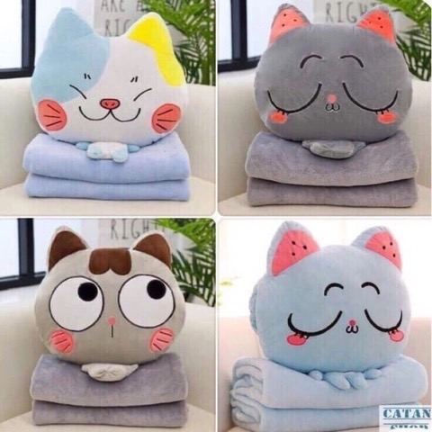 Set chăn gối văn phòng hình thú siêu cưng [BH: None]