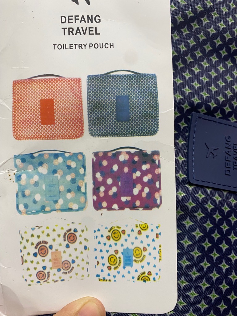 Túi đựng mỹ phẩm du lịch Dafeng có quai xách, móc treo tiện lợi, thiết kế sang trọng / pktn sale