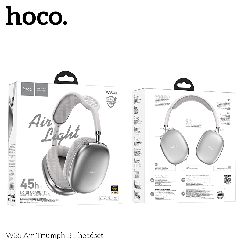 Tai nghe bluetooth HOCO W35 Air chụp tai headphone chính hãng [BH 1 năm]