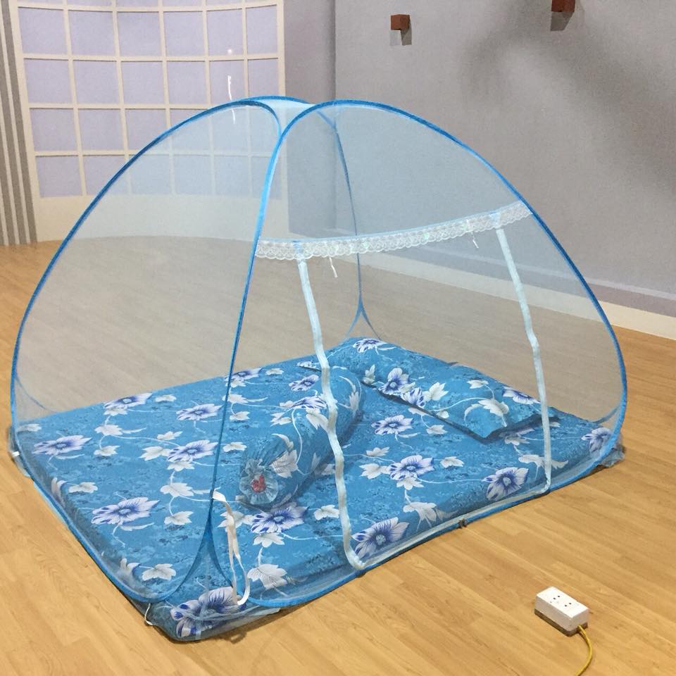 Mùng chụp tự bung size 1.8X2m gấp gọn tiện lợi chống muỗi, chống côn trùng [BH: NONE]