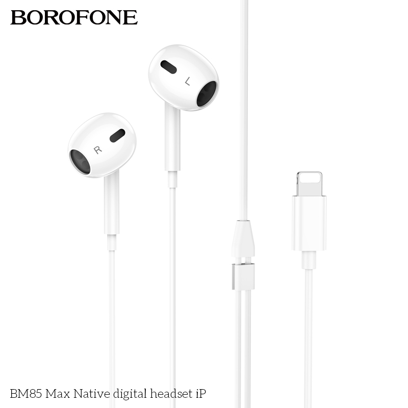 Tai nghe có dây lightning Borofone BM85 Max chui iPhone dài 1m2 chính hãng [BH 1 NĂM]