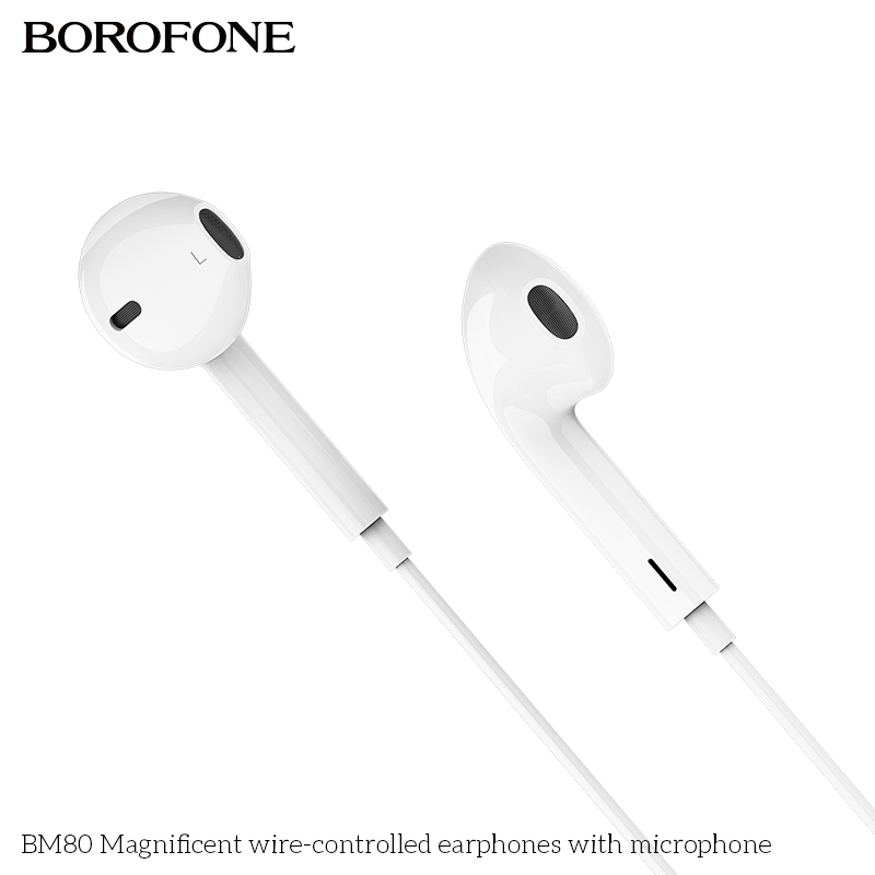 Tai nghe có dây 3.5 Borofone BM80 chính hãng [BH 1 NĂM]