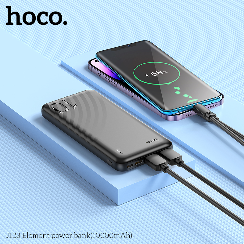 Pin sạc dự phòng HOCO J123 10.000mAh chính hãng [BH 1 năm]