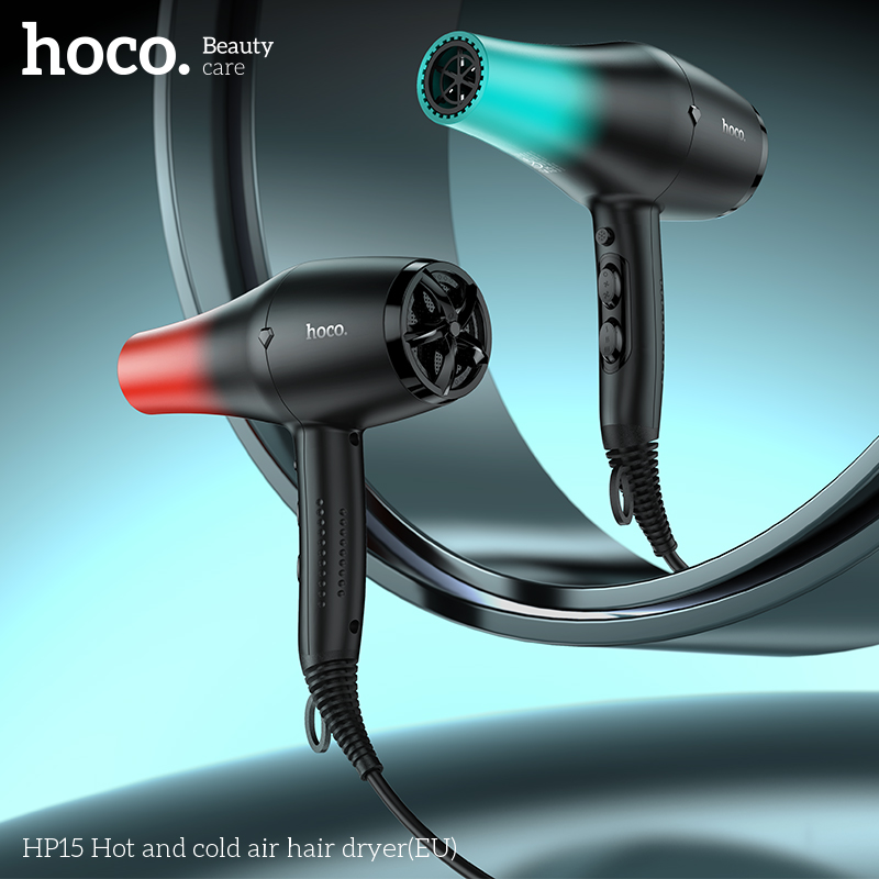 Máy sấy tóc không khí nóng và lạnh HOCO HP15 (EU) chính hãng [ BH 1 NĂM]