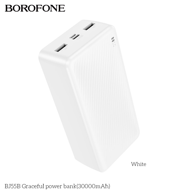 Pin sạc dự phòng Borofone BJ55B 30.000mAh chính hãng [BH: 1 NĂM]