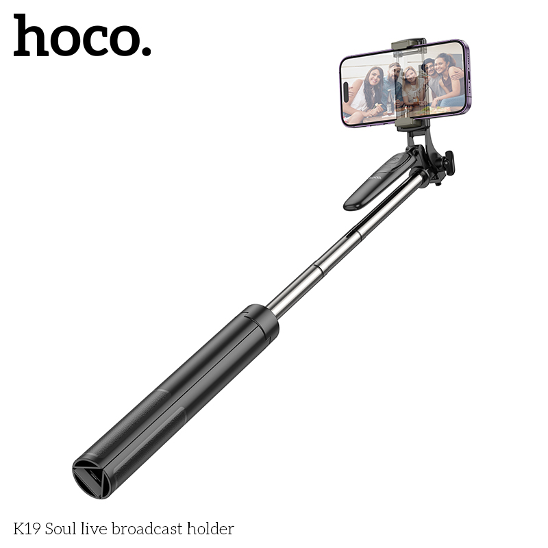 Gậy chụp hình kiêm giá đỡ điiện thoại Hoco K19