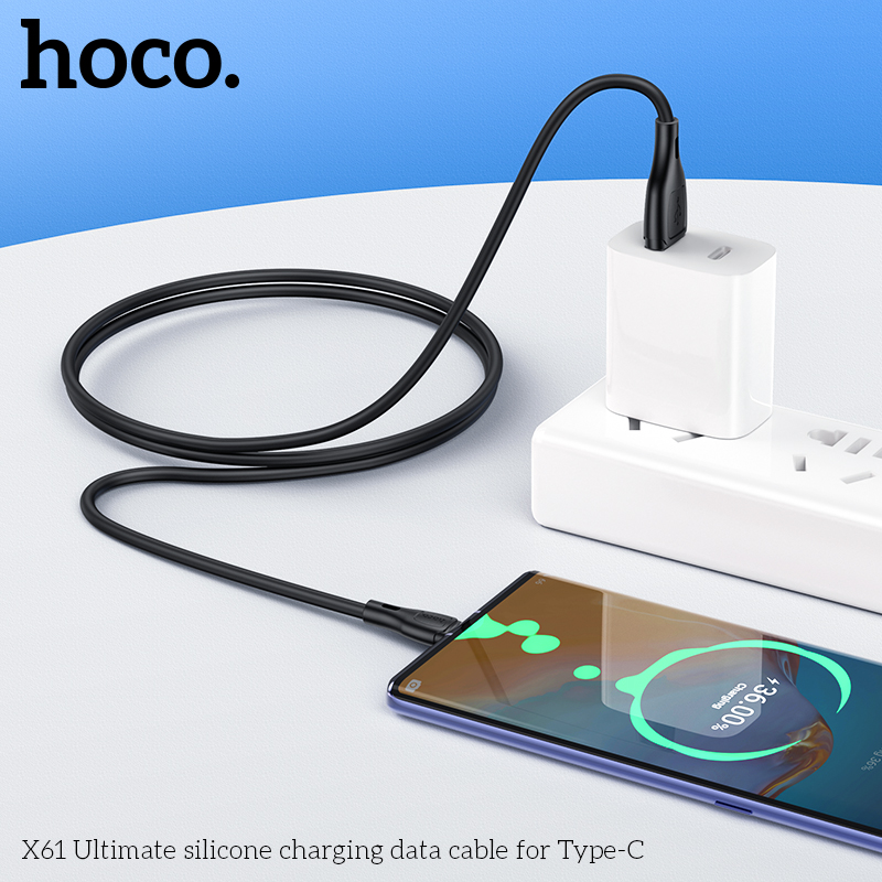 Cáp sạc nhanh 3A Type C HOCO X61 1M (USB ra Type C) chính hãng [BH 1 năm]