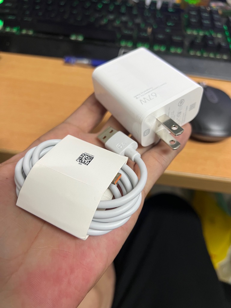 Bộ sạc nhanh 67w Xiaomi RENO 8Z kèm cáp usb ra Type-C Miturbo G41 full box [BH 6 tháng]