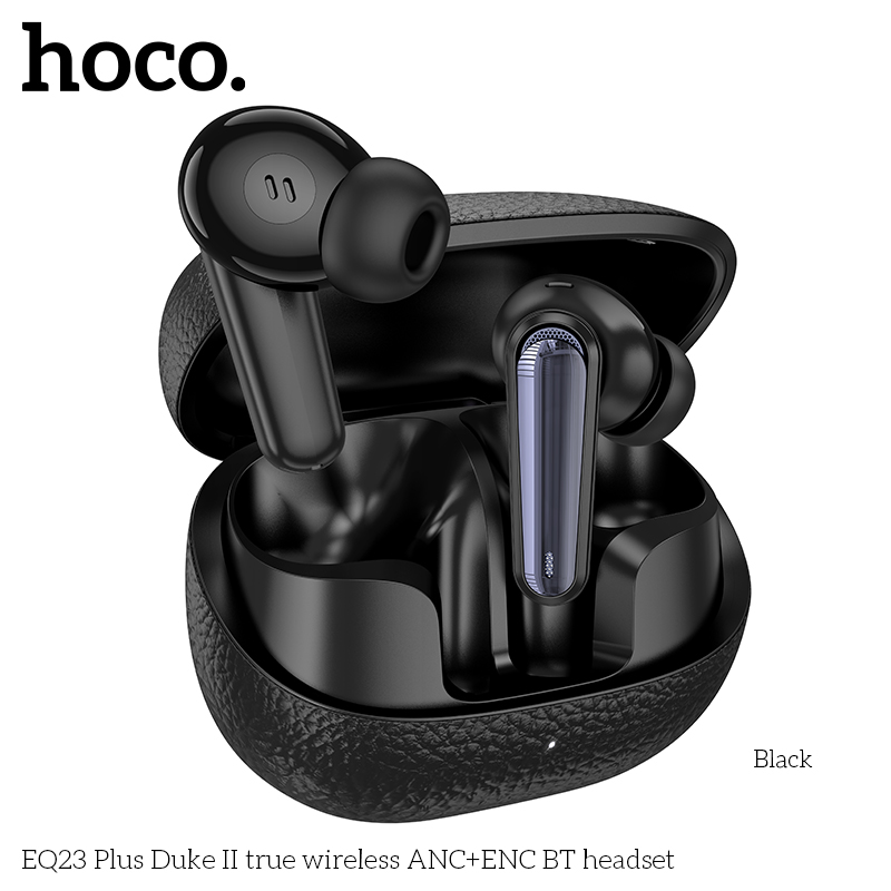 Tai nghe bluetooth giảm tiếng ồn HOCO EQ23 PLUS True Wireless V5.4 40mAh/400mAh ANC+ENC kiểu dáng airpods chính hãng [BH 1 NĂM]