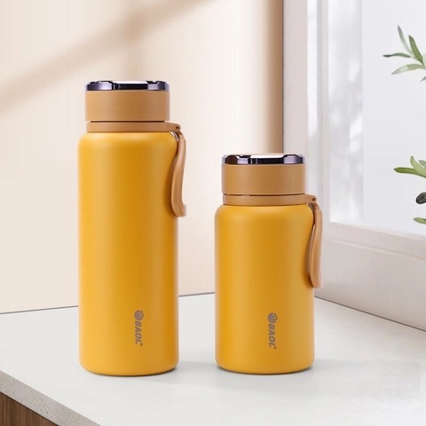 Bình nước giữ nhiệt BLR78 1500ml  hộp xanh ngọc thiết kế nắp rỗng đựng trà [BH: NONE]