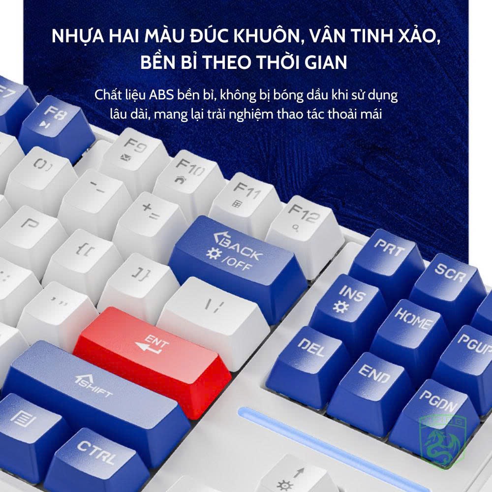 BÀN PHÍM CƠ KHÔNG DÂY BLUETOOTH DEIOG GK87 3 CHẾ ĐỘ CHÍNH HÃNG (BLUE SWITCH/RED SWITCH) [BH 1 NĂM]