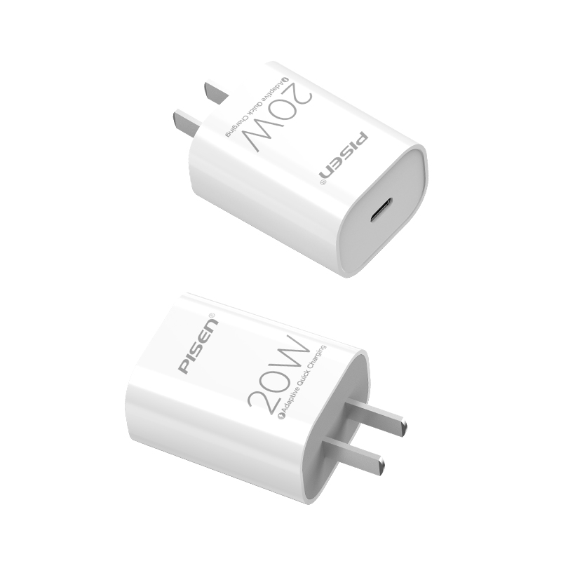 Bộ sạc nhanh 20w PISEN TS-C135 c-l (cóc 1 cổng type c, cáp type c ra iphone lightning) chính hãng [BH 1 năm]