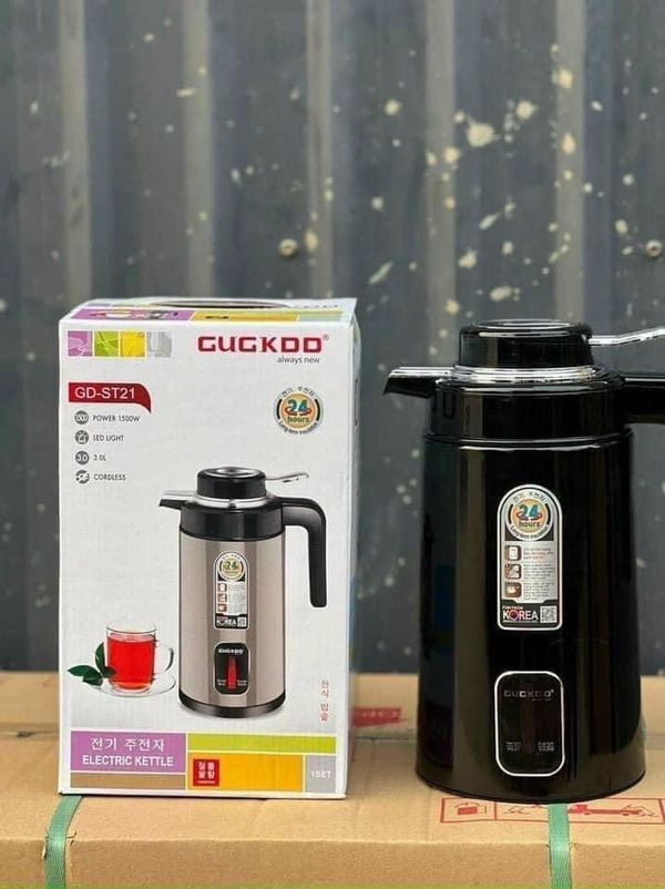 Bình Giữ Nhiệt GUGKDD ST21 3 lít 2 Trong 1 Kiêm Bình Ấm Đun Nước Siêu Tốc Điện [BH: 1 tháng]