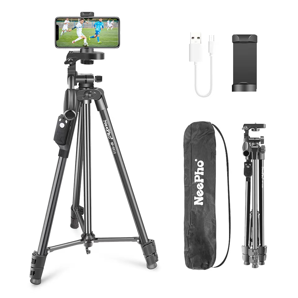 Kẹp giá đỡ điện thoại 3 chân NEPHOO NP-8810 CÓ REMOTE xịn [BH: 1 TUẦN]