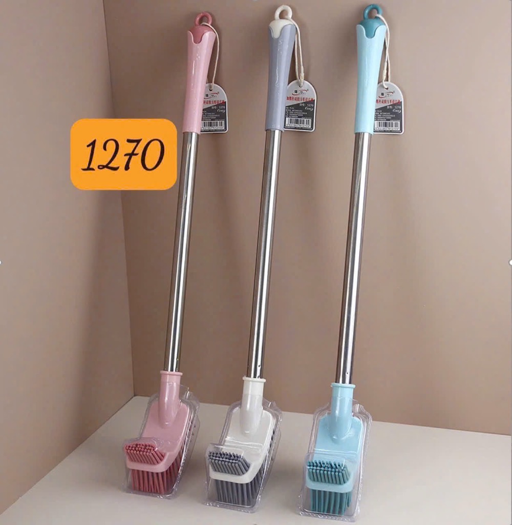 Cây chà toilet tay cầm dài phối 2 màu silicon No.1270 [BH: NONE]
