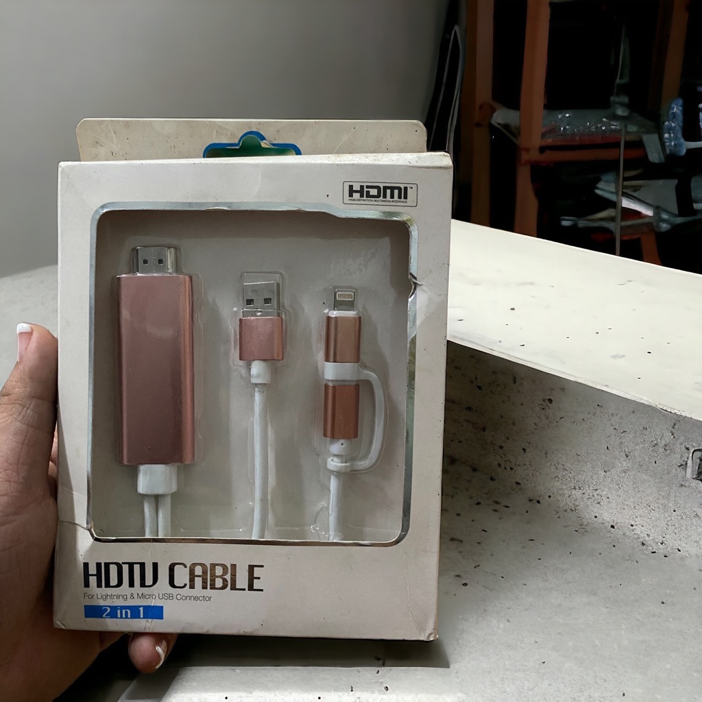 Cáp Hdmi 2in1 cho iPhone và Micro- 2Tr504 [BH: 1 tháng]