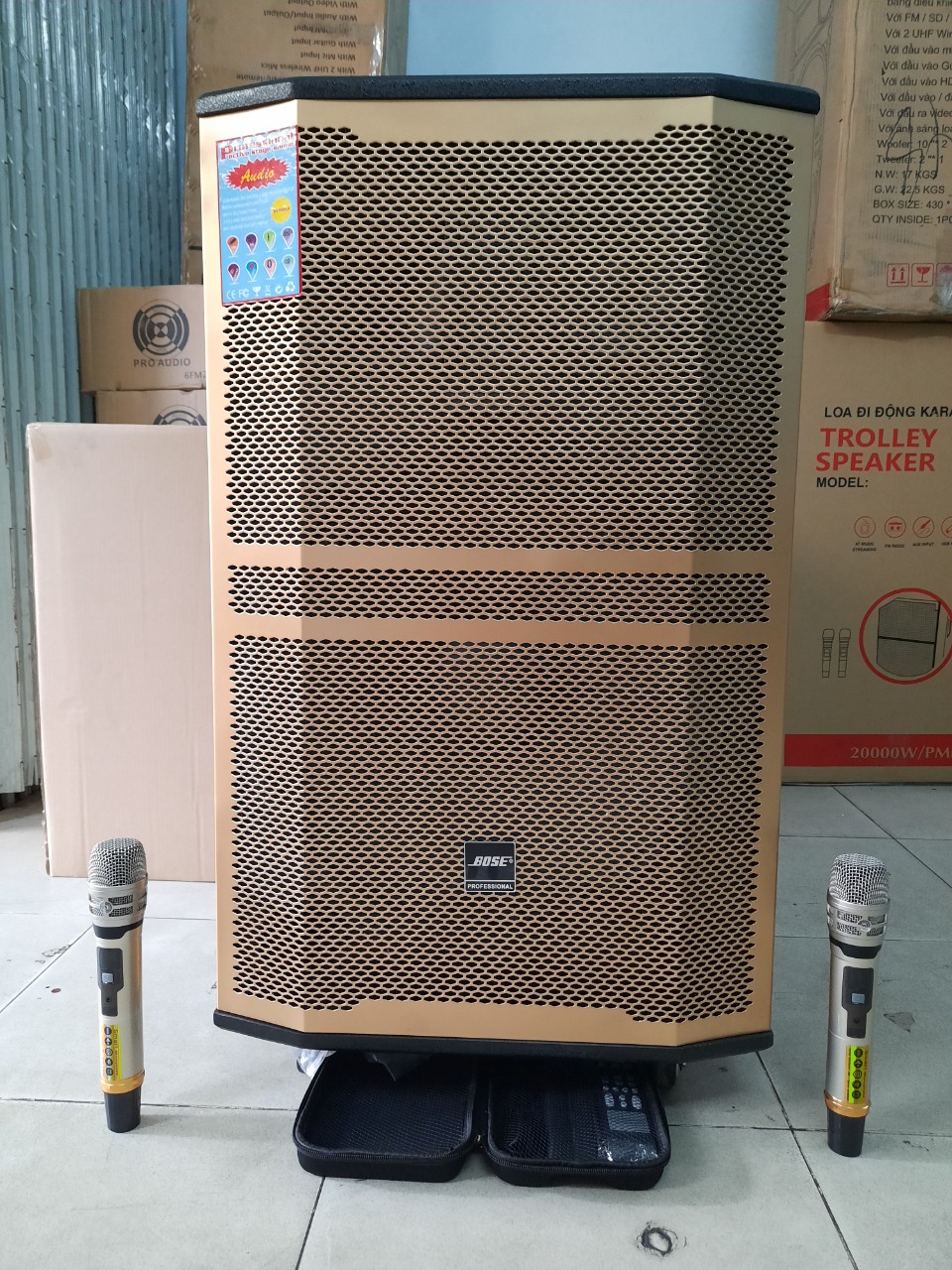 Loa Kéo karaoke Di Động Bose DK-1818 loa 5 tấc công suất lớn (ĐẶT TRƯỚC 2 TIẾNG)