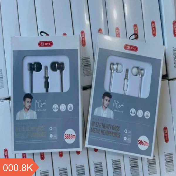 Tai nghe nhét tai BYZ S-863M chui 3.5 chính hãng [BH: 6 THÁNG]