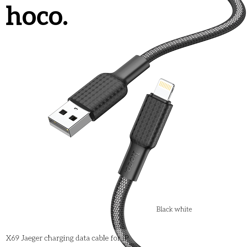 Cáp sạc dây dù Hoco X69 iPhone 2.4A 1M chính hãng [BH: 1 năm]