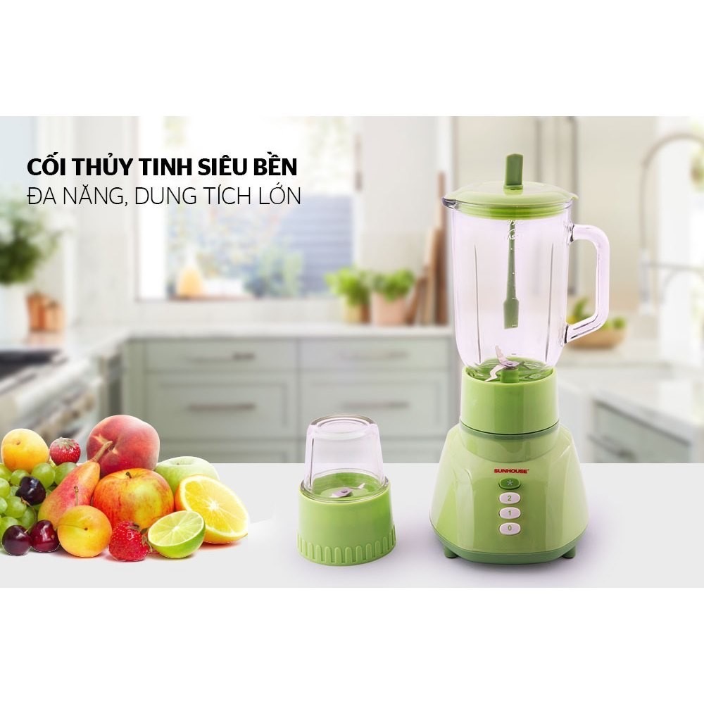 Máy xay sinh tố 350W (1 LÍT) SH5112 cối thủy tinh siêu bền [BH: 1 THÁNG]