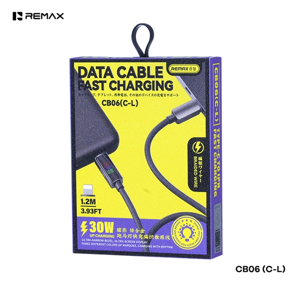 Cáp sạc nhanh REMAX CB06 [C-L] Cáp Type C ra Lightning PD 30W dài 1m2 chính hãng