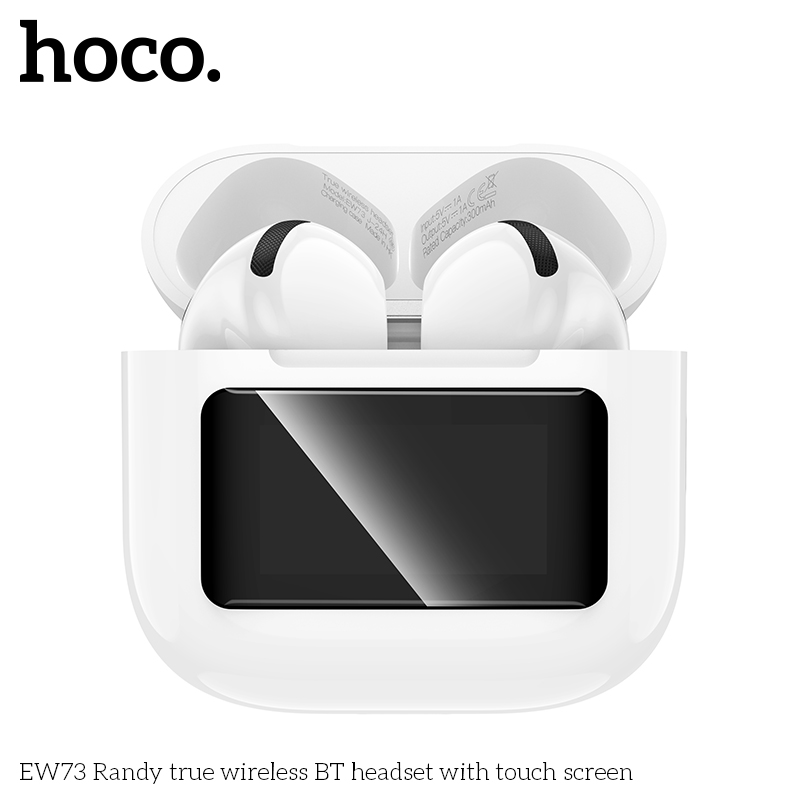 Tai nghe bluetooth HOCO EW73 True Wireless V5.4 30mAh/300mAh có màn hình cảm ứng kiểu dáng AIRPODS chính hãng [BH: 1 NĂM]