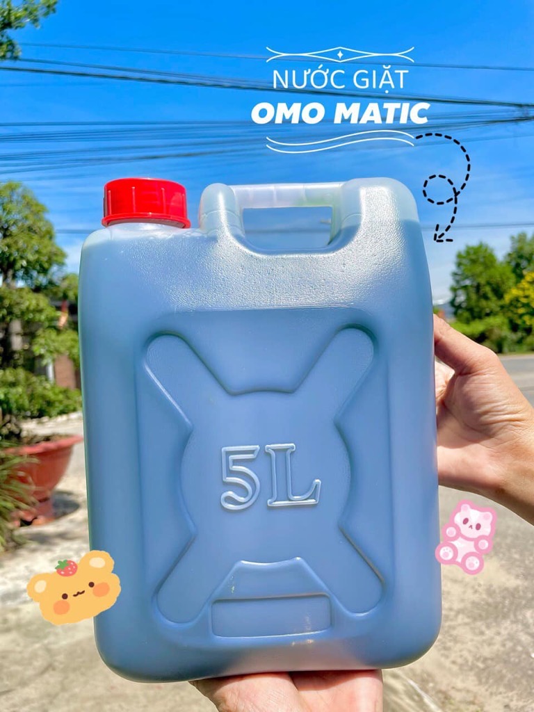 Nước giặt Ô Mô / omo Handmade Can 5 lít siêu tiết kiệm