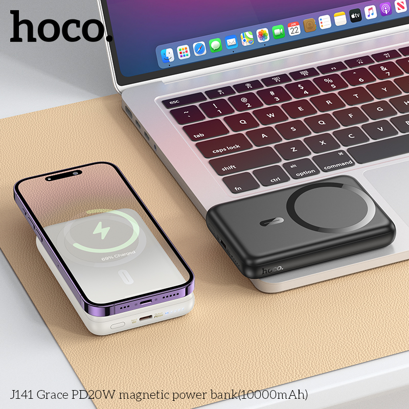 Pin sạc nhanh 20w sạc không dây HOCO J141 Grace 10.000mAh dự phòng chính hãng [BH 1 năm]