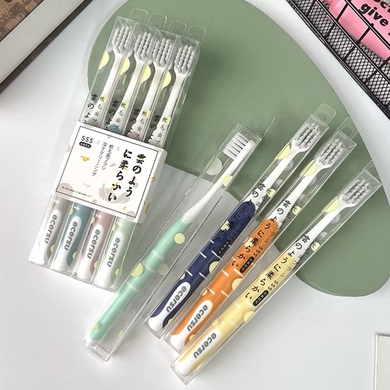 Set 4 bàn chải xuất Nhật ECERSU SSS đánh răng cao cấp [BH: NONE] 1l1a9