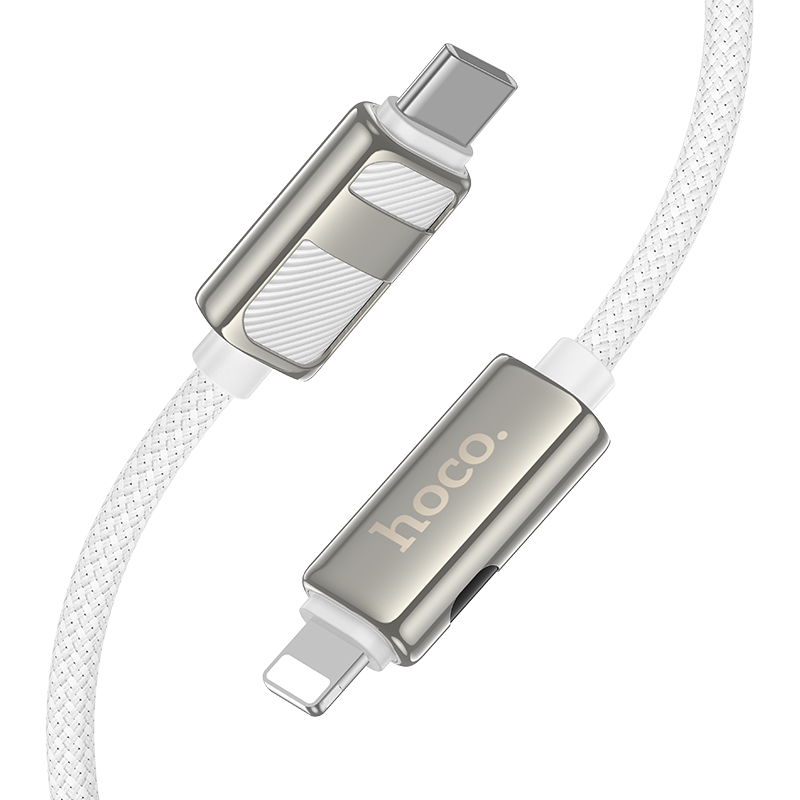 Cáp sạc nhanh 27w HOCO U137 (c-l) 1.2m - type c ra iphone lightning chính hãng [BH 1 năm]
