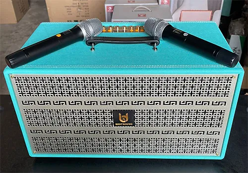 Loa kéo Best Sound M8 Pro bluetooth karaoke xách tay kèm 2 micro không dây [BH 1 năm]
