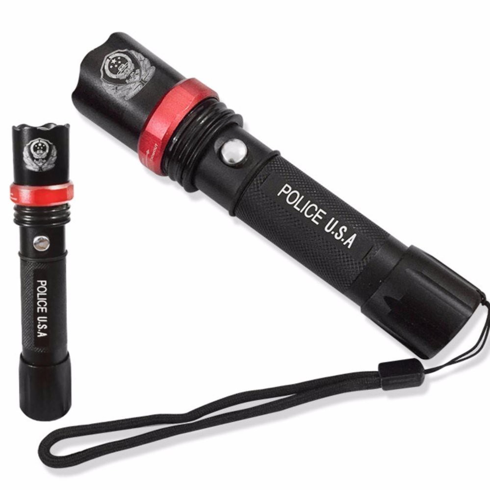 Đèn pin siêu sáng Police Swat Usa 3 chế độ thu phóng [Bh 1 tuần]