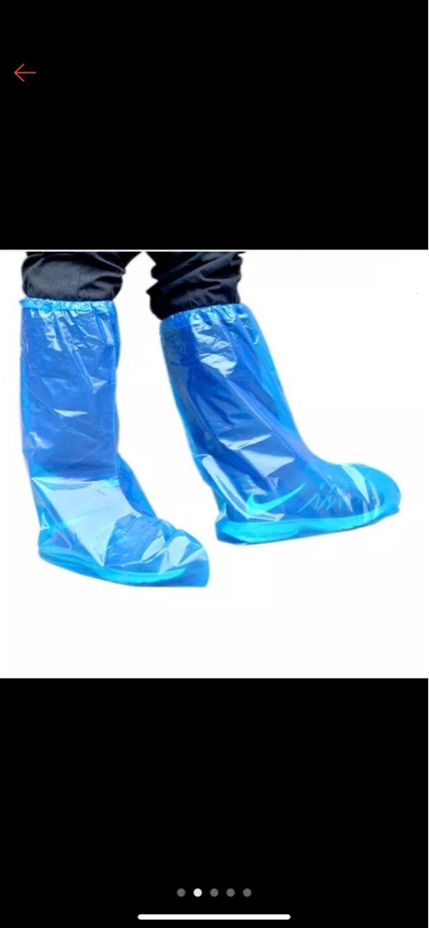 Bọc giày đi mưa 1 đôi bằng nilon sử dụng 1 lần