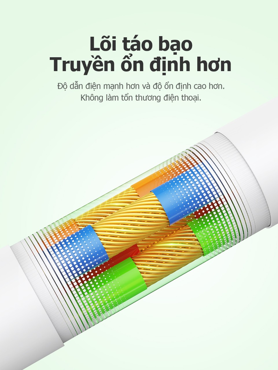 Cáp sạc nhanh 3A Hoco DM-X11 Micro (USB ra Samsung Micro) 1M dây dù chính hãng [BH 1 năm]